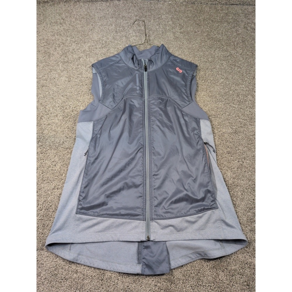 OROS Womens Solarcore Insulated Full Zip Vest Grey Athletic Hiking Size Large‎